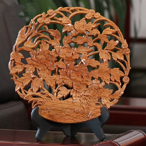 花開(kāi)富貴木雕 傳統(tǒng)工藝與吉祥寓意的完美融合